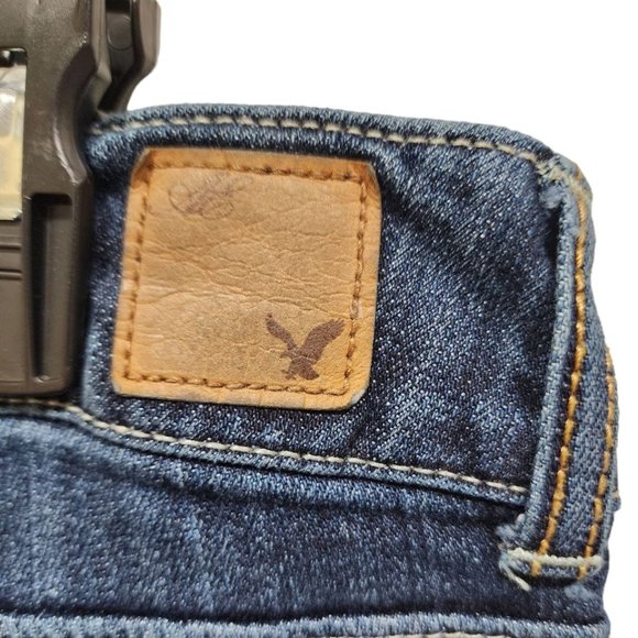 American Eagle Outfitters Jeans Women's Size 10 Blue Stretch Flare Artist - Picture 9 of 16